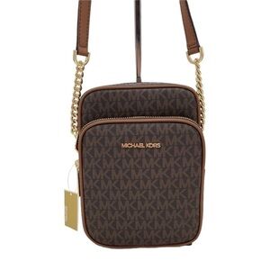 Michael Kors Medium NS Chain Xbody Bag Brown